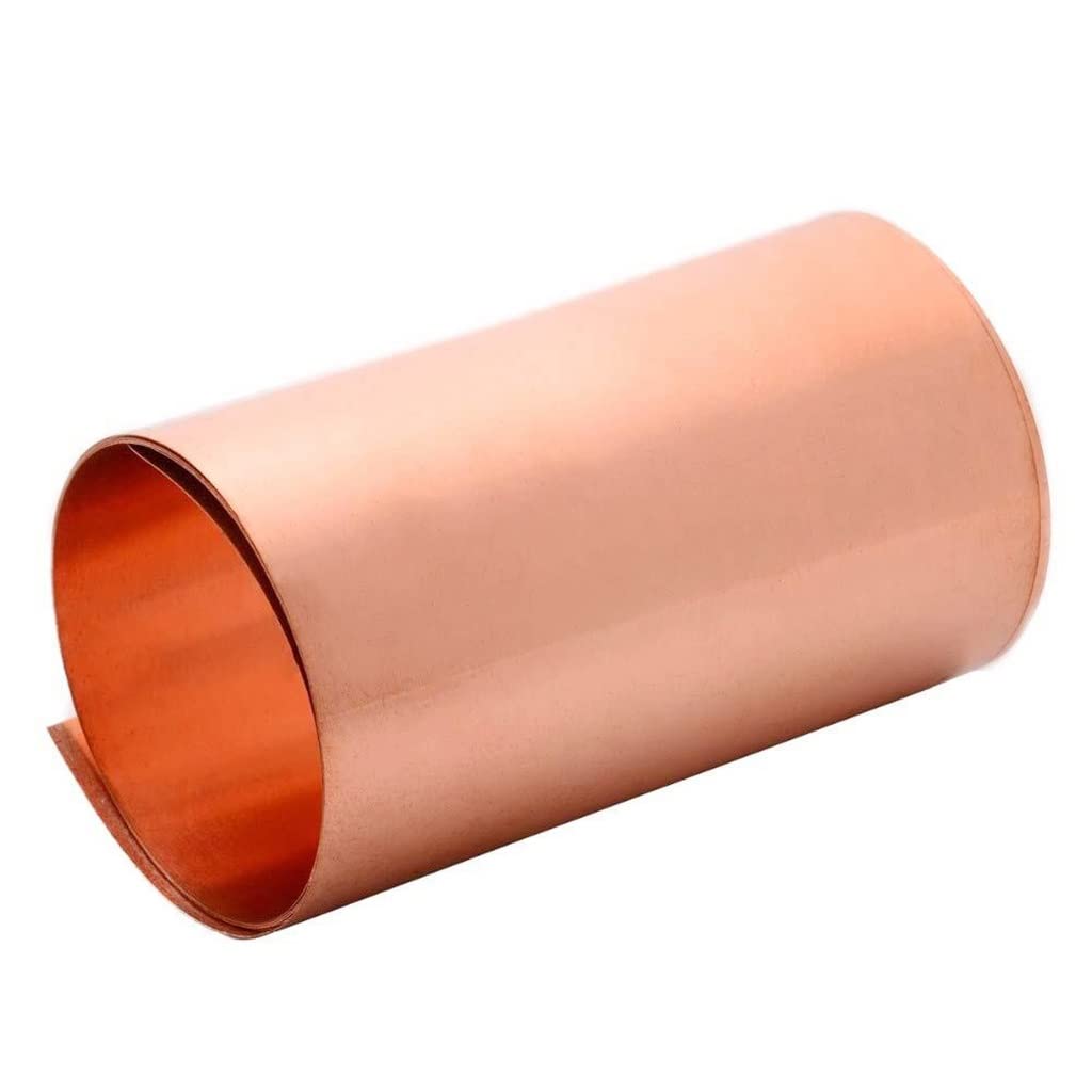 Folia z blachy, płyta z folii, blacha z blachy miedzianej, płyta z folii ciętej z miedzi, długość 1000 mm, do projektów DIY, blacha z miedzi Cu, folia (rozmiar: 0,2 x 20 x 1000 mm) (Size : 0.2x200x10