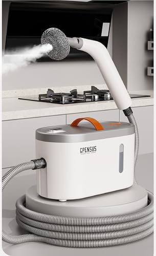 Image of CPENSUS 10 in 1 Steam cleaner for home 1200W & 10s Heat up 750 ml Water tank Handheld for Deep Cleans Floor, Grout, Car, Carpet and chimney Grease window kitchen bathroom