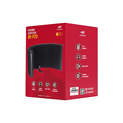 C3Tech Protetor Acustico para microfone MI-P20BK Preto