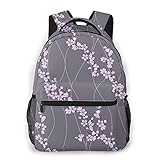 FOURFOOL Laptop Backpack Asian Spring Japanese Sakura Branches Full Blossom Modern Oriental...