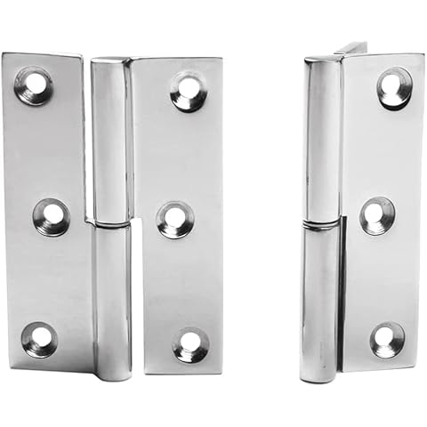 MIZUGIWA Lift Off Hinge Boat Hatch Cabinet Door Lift-Off/Take-Apart Hinge Hardware Stainless Steel Right Cover