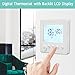 Floor Heating Thermostat, 7 Day Programmble Touchscreen Smart Thermostat with LCD Backlight Display Digital Electric Heating Temperature Controller for Home Floor Heating Systems