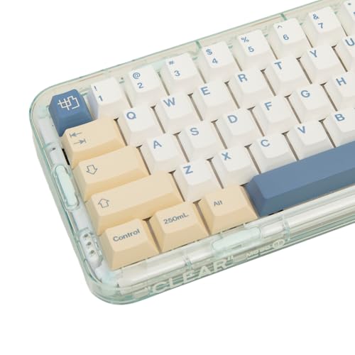 Touches en PBT Soymilk pour clavier mécanique profil Cherry