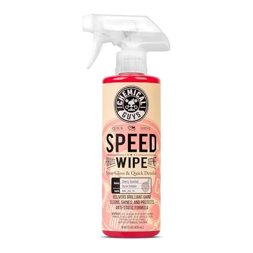Chemical Guys WAC_202_16 Speed Wipe Quick Detailer, Safe for Cars, Trucks, SUVs, Motorcycles, RVs & More, 16 fl oz, Cherry Scent