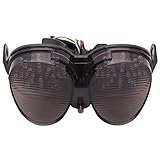  Motorrad integrierte LED-Rücklichtbremse Blinker Blinker Für Yamaha YZF-R6 2001-2002 XJR 1300 2005-2014 (Rauchlinse)