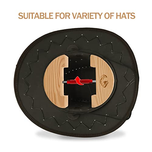 Haibeir Hat Stretcher - Heavy Duty - One Size Fits All Hat & Three Colors Adjust From 6 11/16 To 8 7/8 (Red) #TOP2