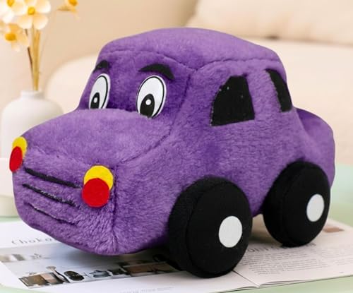 Image of Tickles Car Stuffed Plush Vehicle Soft Toy for Kids Boys & Girls Birthday Gift, Room Decor (Color: Purple Size: 26 cm)