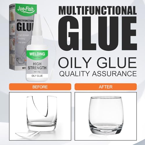 Jue Fish Glue, Welding High-Strength Oily Glue, Multifunctional High-Strength Oil-Based Welding Adhesive, for Plastic, Metal, Ceramics, Wood Etc (2PCS)
