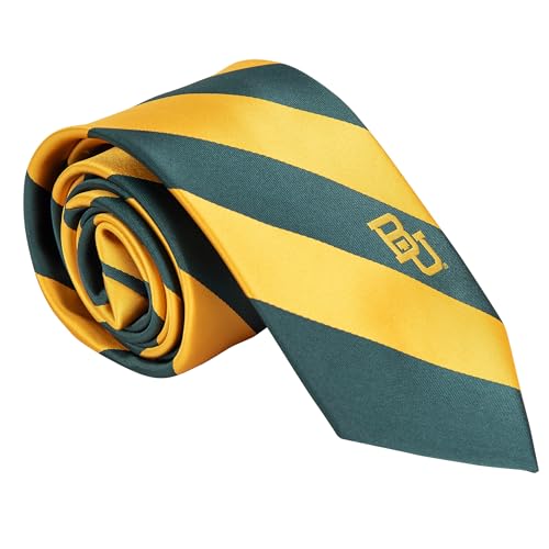 Desert Cactus Baylor University Neck Tie BU Bears 100% Polyester Necktie with Logo, Officially Licensed