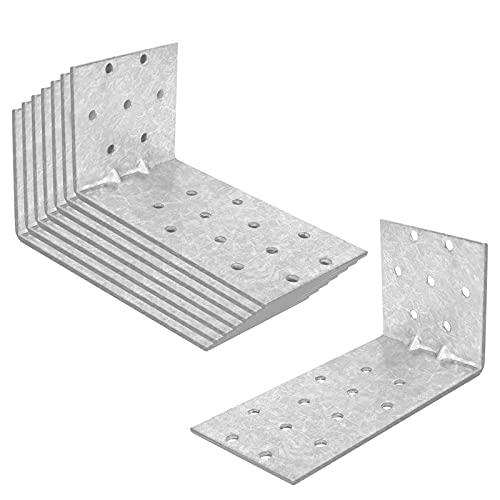 Eoere 8 Pcs 4¾ Inches Steel L Right Angle Bracket thumb #2