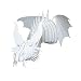 Cardboard Safari Recycled Cardboard Animal Taxidermy Dragon Trophy Head, Nikita White Small