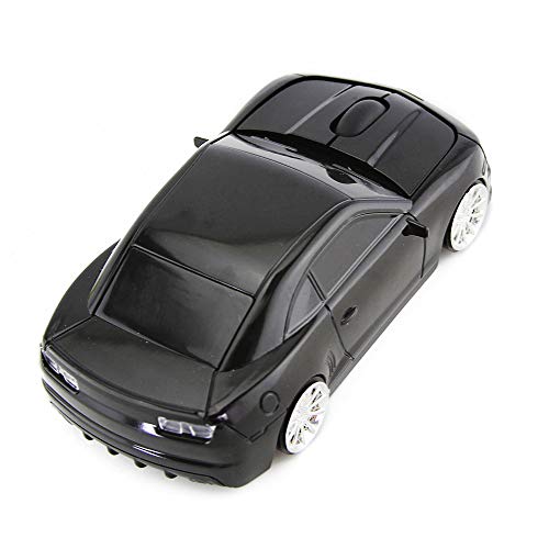 Image of Ai5G for CL Car Mouse Wireless Sport Car Shape Mouse Laptop Desktop Computer Mouse Optical Mice with 2.4GHz Nano USB LED Headlight (Black)