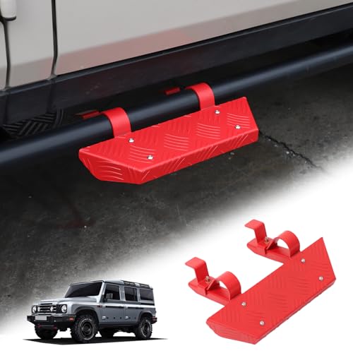 Estribos para INEOS Grenadier 2020-2024, acero carbono rojo
