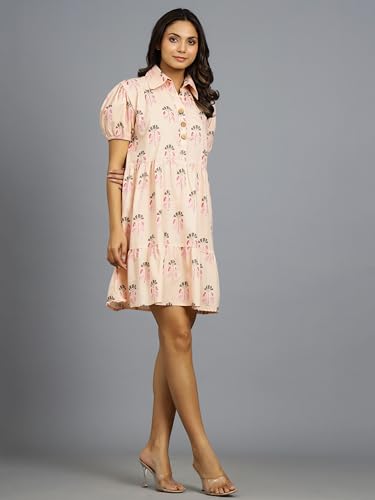 Image of Ravaiyaa - Attitude is everything Womens Soft Crepe Silk Casual Dress Summer Floral Printed Dress Ladies Tank Midi Sundress