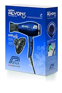 Parlux Pack Alyon con diffusore MagicSense. Asciugacapelli Professionale con Ioni negativi. Potente e Leggero. Made in Italy. Colore Blu notte