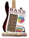 4 String Bass Instructional Poster with Nashville Numbering System