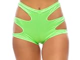 Peekaboo Booty Short, Neon Green