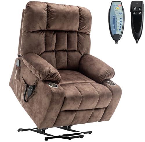 Sillón Plegable Velvet Marrón reclinable eléctrico miniatura 1