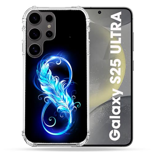 Coque Samsung S25 Ultra Cokitec Plume Infini Bleu antichoc