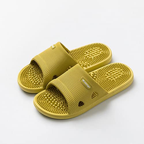 Reflexology Slippers Foot Massager for Plantar Fasciitis Acupressure Acupuncture Slippers Arthritis Pain Relief for feet Man Women Stress Relief Gifts (Yellow, UK Women 5.5-6) - Image 5