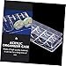 Milisten 1Pc Box Poker Chip Storage Case Transparent Chip Organizer for Easy Access and Quick Organization for Gaming and Entertainment Use