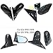 Compatible With Honda Civic EG/EK 4 Door 1992-2000 Car Side Mirror Manual Adjustable Racing Rear View Covers Spoon Style Body Kits(1996-2000 EK Carbon)