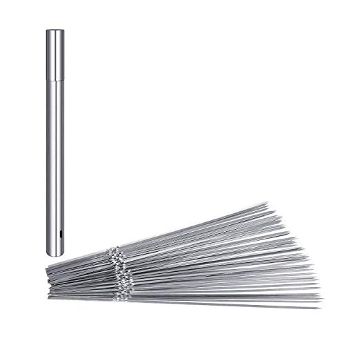 ppactvo skewers bbq kebab skewers metal skewers Telescopic Stainless Steel Skewers reusable kebab sticks kebab skewers stainless steel barbecue fork