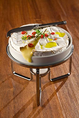 Réchaud para Queijo de Aço Inox com Faca Rojemac Branco