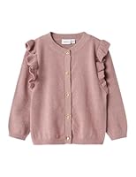 NAME IT Mädchen Nmfabinne Ls Knit Card Noos Strickjacke, Malvenfarben, 104 EU