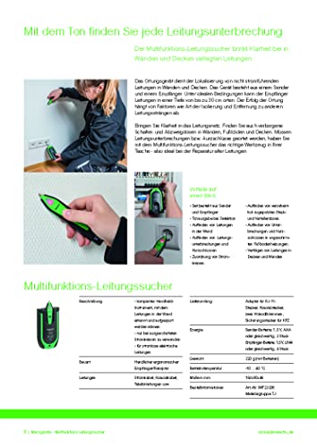 Schneider Electric Thorsman Multifunktions-Kabelsucher mit Sender und Empfänger, Leitungssucher, inklusive Batterien, Artikelnummer IMT23206