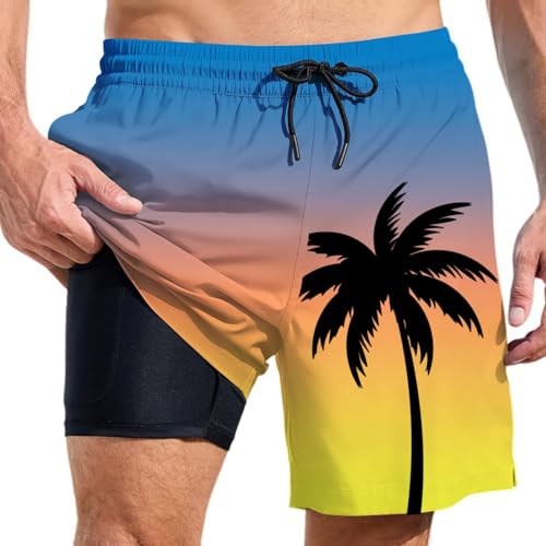 Short de bain homme grande taille et bermuda de plage rouge
