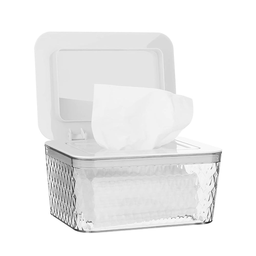 Aundhegrtt For Baby& Adult Wipes Dispenser, Seal-Designed Wipes Container Wipe Holder for Bathroom for Diaper Wipes Freshness