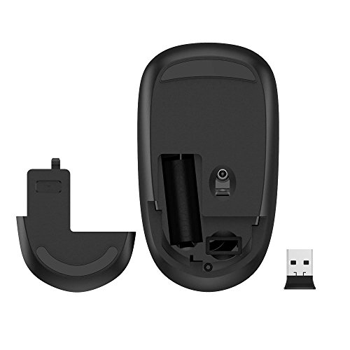 Fd Silent Wireless Mouse, V8 2.4G Fashion Power Ultrathin Cordless Mouse With Nano Receiver & Battery 1500 Dpi Precise Control For Notebook Computer Pc Laptop Macbook And Chromebook (Rose Red) #TOP6