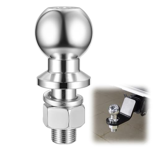 Anhängerkupplungskugel 50mm 3.5t Kugelkopf Ackerschiene Kugelkopfbolzen Gerade Ø22mm Schraube Kupplungskugel für Traktor bis 3.5 Tonnen