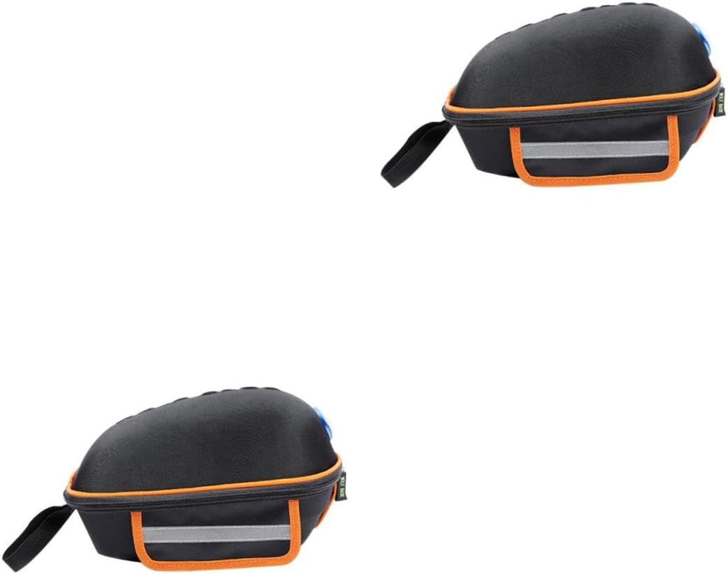 POPETPOP 1pc Large Capacity Bike Bag Rear Shelf Pack Easy to Install Backseat Storage for Cycling Accessories Reflective Design for Night Safety