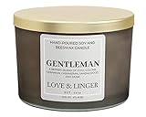 Candles for Men | Masculine Candles | Luxury Soy & Beeswax Candles for Home | 16 oz. Large Jar 3...