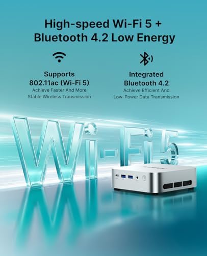 ACEMAGIC K1 Mini PC AMD Ryzen R2544 (Beats i3-10110U/3500U), 16GB RAM 256GB SSD, Mini Desktop Computer 4K Triple Display/4xUSB3.2, USB-C WiFi/BT, VESA GbE, HTPC/Business Office Micro Pc — view 5