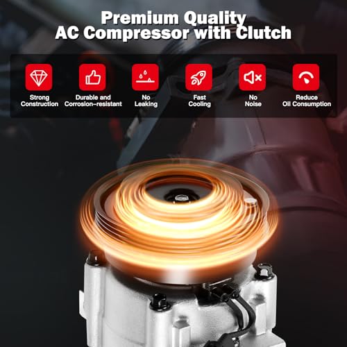 Image of CCIYU AC Compressor w /Clutch for Kia Optima for Hyundai Sonata 1999-2006