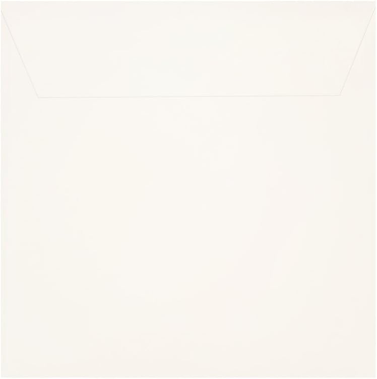 25 square envelopes 155 x 155 mm Ivory stripes (cream white) 120 g / m²
