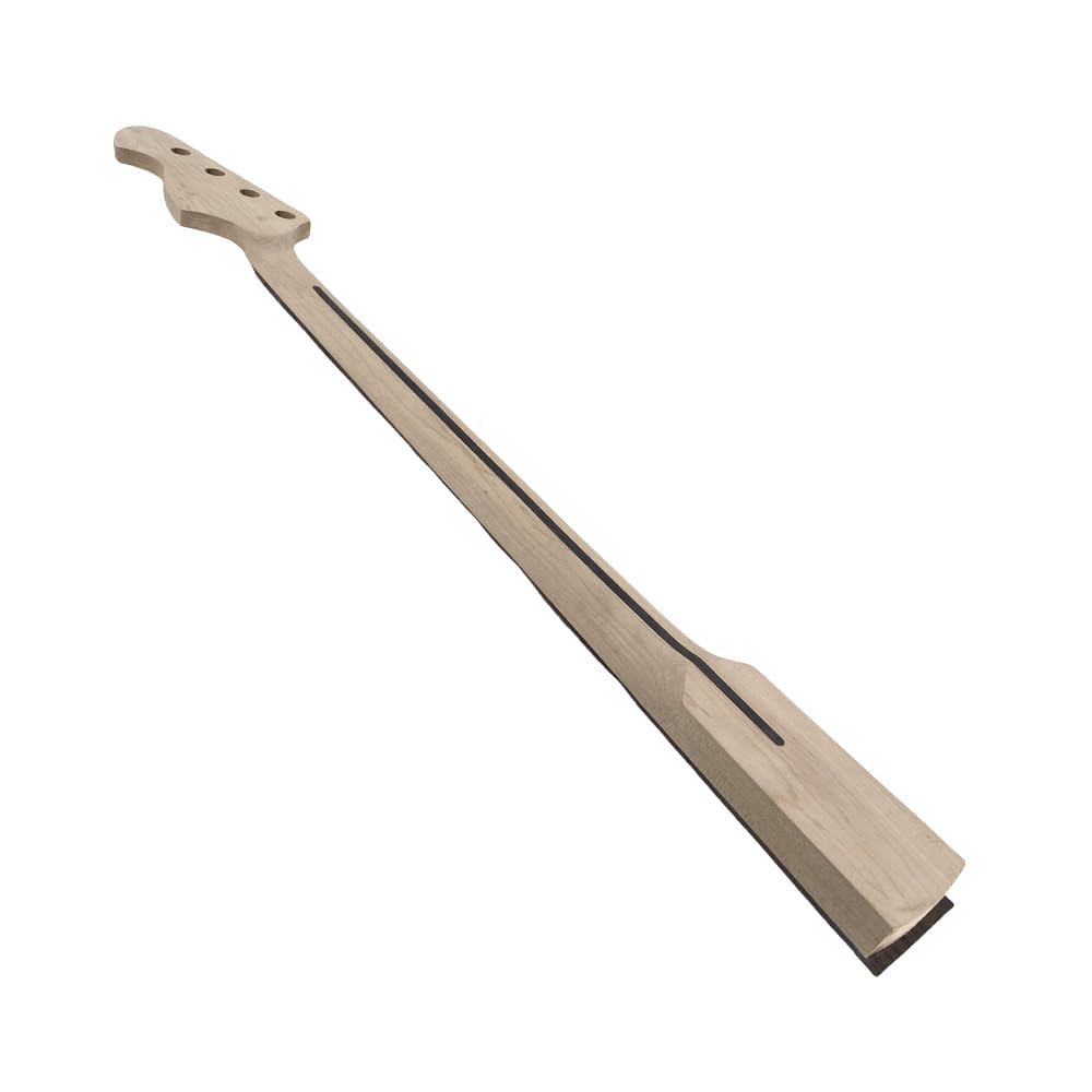 4-saitiger Bassgitarrenhals, Ahornholz, 22 Bünde, 86,4 cm Mensur, Palisander-Griffbrett mit Punkteeinlagen, 42 mm Mutter, zum Anschrauben (65 mm Absatz)