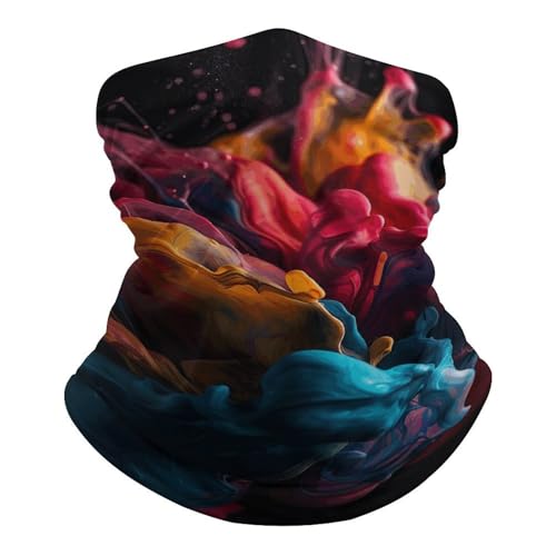 Neck Gaiter para Mujeres y Hombres Bandana Líquida de Color Balaclava Máscara Facial Bufanda Elástica para el Rostro Cortaviento Cubierta de Cabeza Refrigerante Transpirable para Ciclismo Deportes al Aire Libre