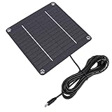 KIMISS 4-W-Solarpanel für Überwachungskameras und Gartenleuchten – Effizientes Monokristallines Typ-C-Ladegerät, Wasserdichte Solarlösung für den Einsatz