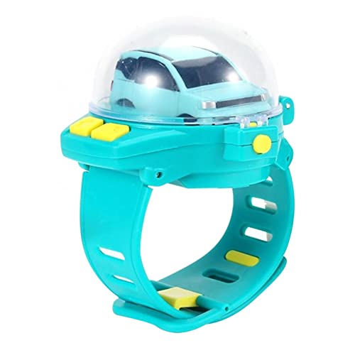 Kinder Mini Cartoon RC Fernbedienung Auto Uhr Spielzeug Elektrische Handgelenk | USB Lade Cartoon Kleine RC Interaktives Spielzeug Geschenk Für Jungen Mädchen Geburtstag (Blue) Cover