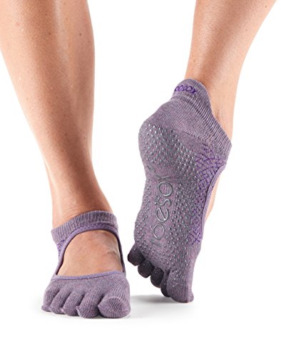 ToeSox Bellarina - Calzini antiscivolo con dita, adatti per sbarra, yoga...