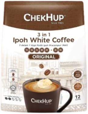 2 Packs Chek Hup 3 in 1 Ipoh White Coffee - Original Imported from Malaysia ( 2x12 sachets )
