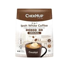 4-Pack Malaysia Chek Hup 3 In 1 Ipoh White Coffee- Original 12s x 40g/pack 4