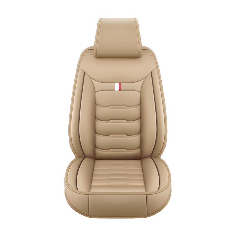Coprisedili Auto per Polestar 4 2023 2024 2025, Pelle Set Completo Impermeabile Auto Accessori Interno, Anteriori Posteriori Standard 5 posti, Beige
