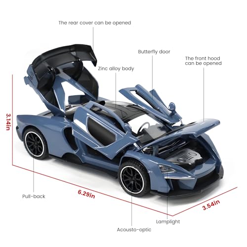 1:32 McLaren Senna Coche a Escala con Luz y Sonido miniatura 4