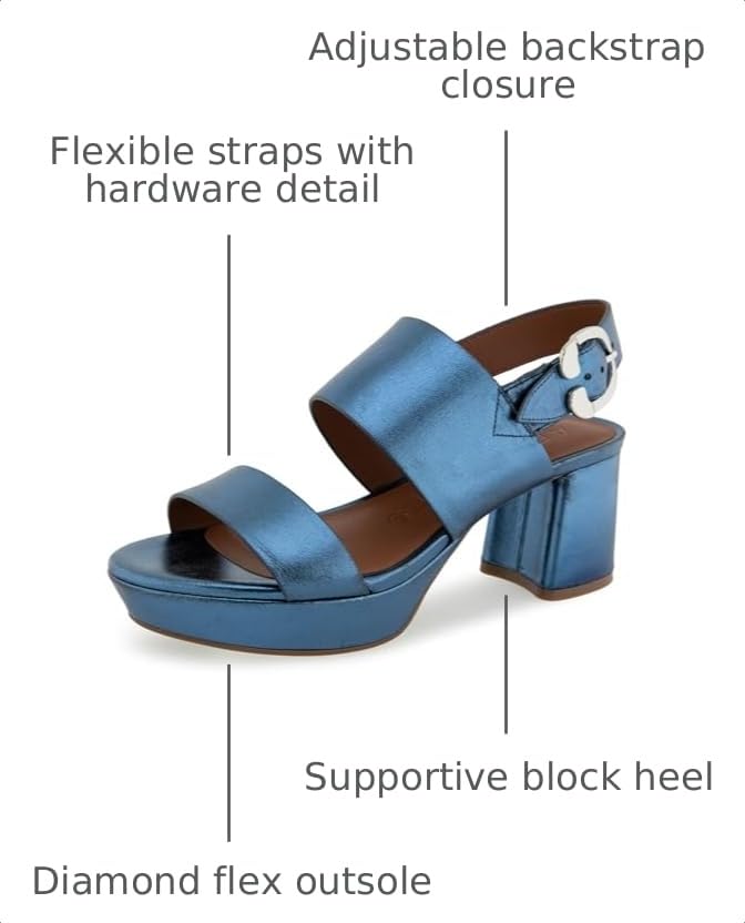 Image of Aerosoles Women's Camera Metallic Platform Sandal