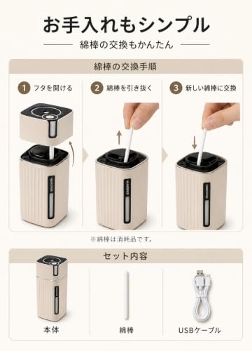 Kirairo【2026新登場・一台多役】加湿器 小型 卓上 超音波式 300mL USB給電式 2つの噴霧モード 連続・間欠噴霧 7色LEDライト 静音設計 省エネ お手入れ簡単 給水芯交換簡単 コンパクト 乾燥対策 デスク オフィス 寝室 ベッドサイド リビング プレゼント